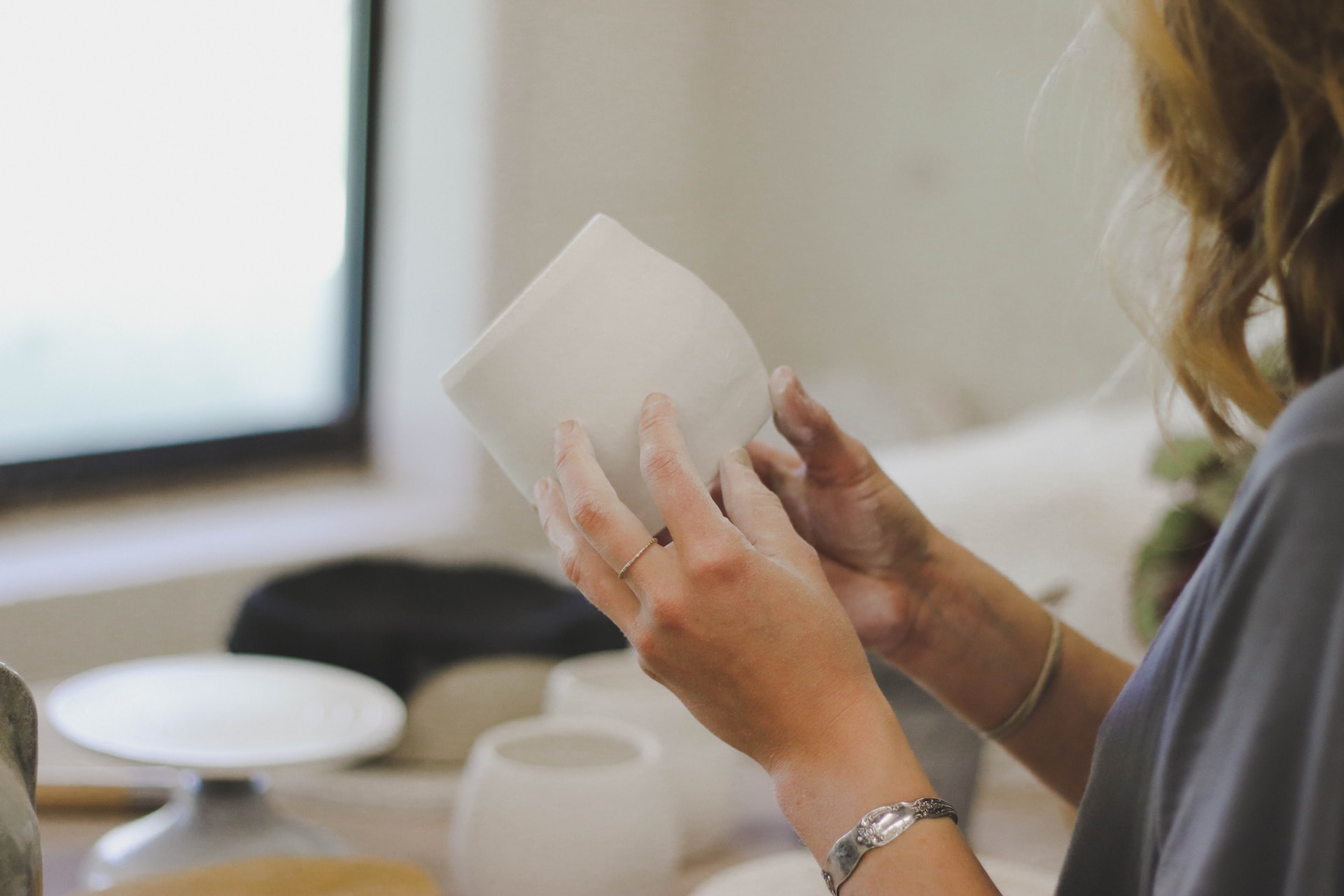 >Best for handling our pottery